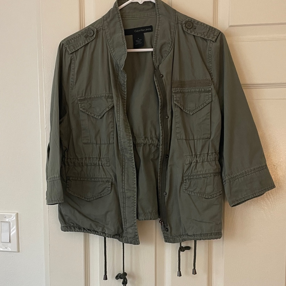 Calvin Klein Olive Green Utility Jacket